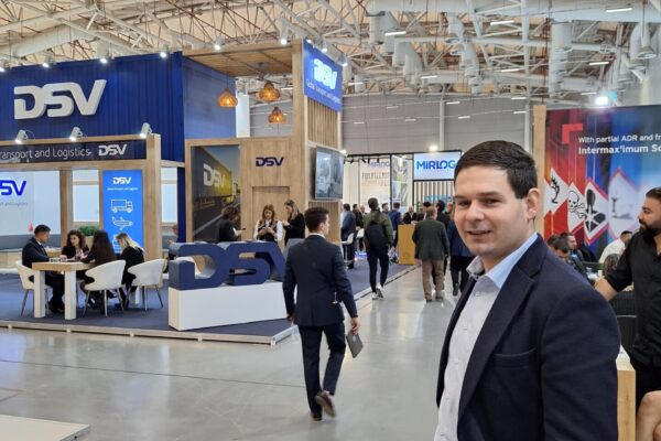 Onze collega Henk Jan Boers op de Logitrans fair