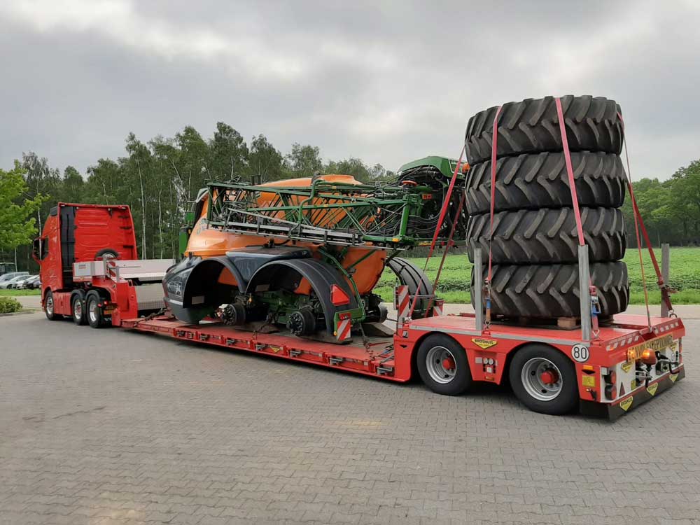 Dieplader transport